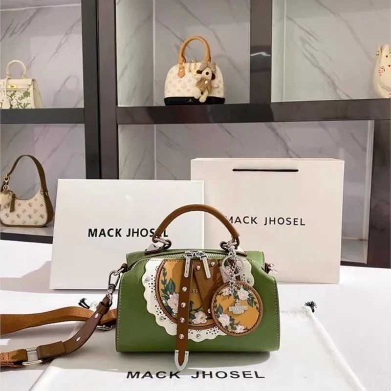 

Легкая роскошная брендовая женская сумка 2025, новая ретро-сумка на одно плечо, высококачественная дизайнерская сумка через плечо с принтом, сумка-подушка