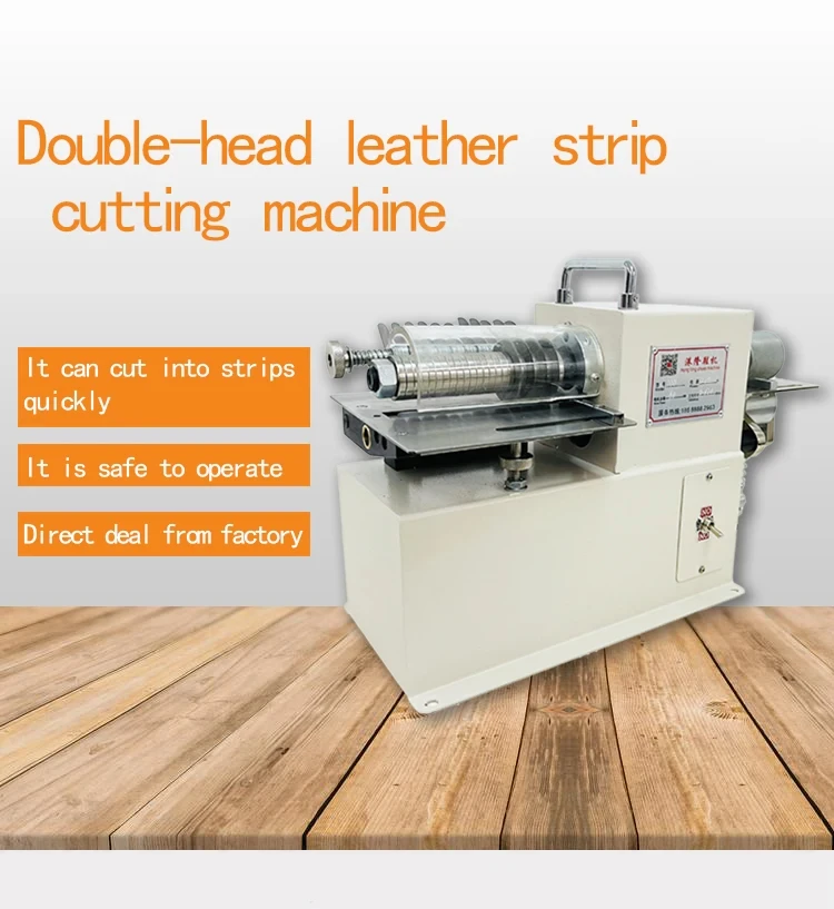 Electric Leather Belt Cutting Machine High Quality Small Leather Slitting Machine Belt Strap Cutting Machine