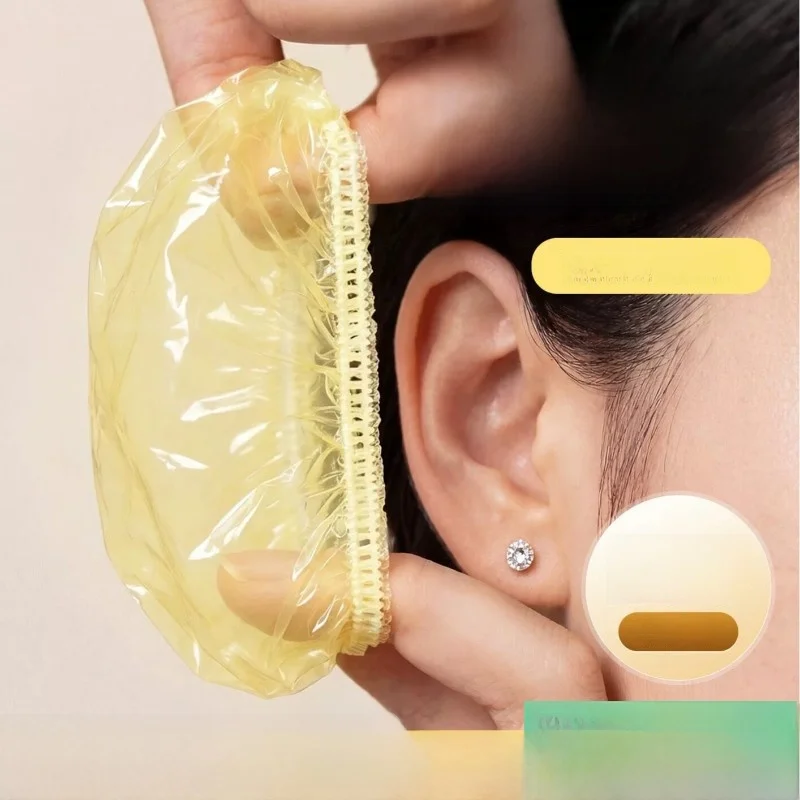 使い捨ての厚手防水耳カバー、染毛、ピアス、洗髪、入浴、美容、水害対策、ソフトイヤーマフ