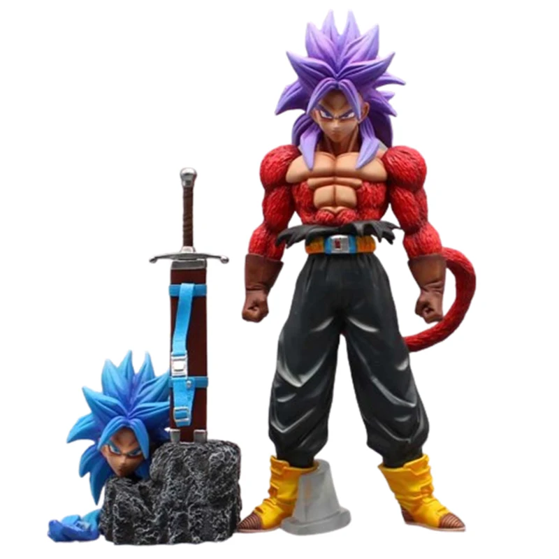 

Dragon Ball Z Ssj4 Trunks Action Figure Toys Anime DBZ Super Saiyan 4 Torankusu Figura Manga Figurine 27cm Collection Model Gift