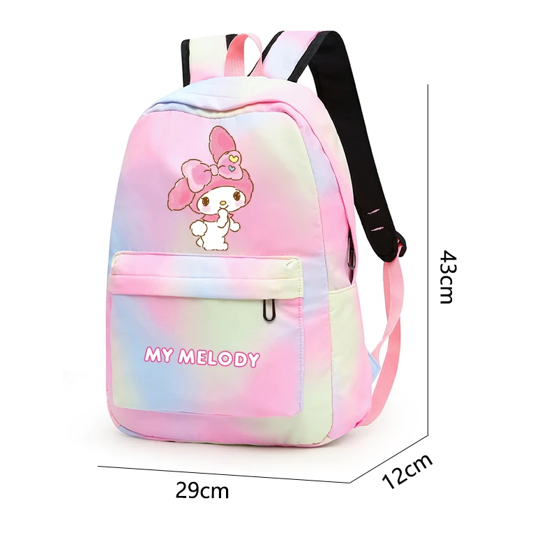 Moja melodia plecaki Sanrio dla uczennicy z powrotem do zestaw plecak szkolny Anime dziecko Kawaii prezent piórnik torba na Lunch damskie torby