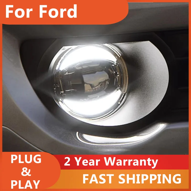 

KOWELL Car Styling Fog Lamp for Ford Ranger Falcon Transit Mustang Fog Light Auto Fog Lamp DRL model