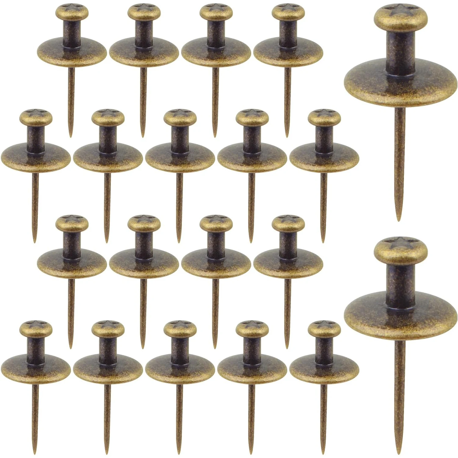 

Двухголовые большие кнопки-гвоздики, длинные декоративные кнопки-гвоздики с плоской головкой для пробковых досок, досок объявлений и бумаг