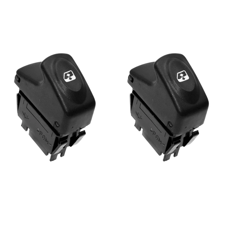 2X 6 PIN Power Window Switch 7700429998 For Renault Kangoo 1997-2003 Megane 1995-2002 Scenic 1996-2003 Clio II 1998-2001