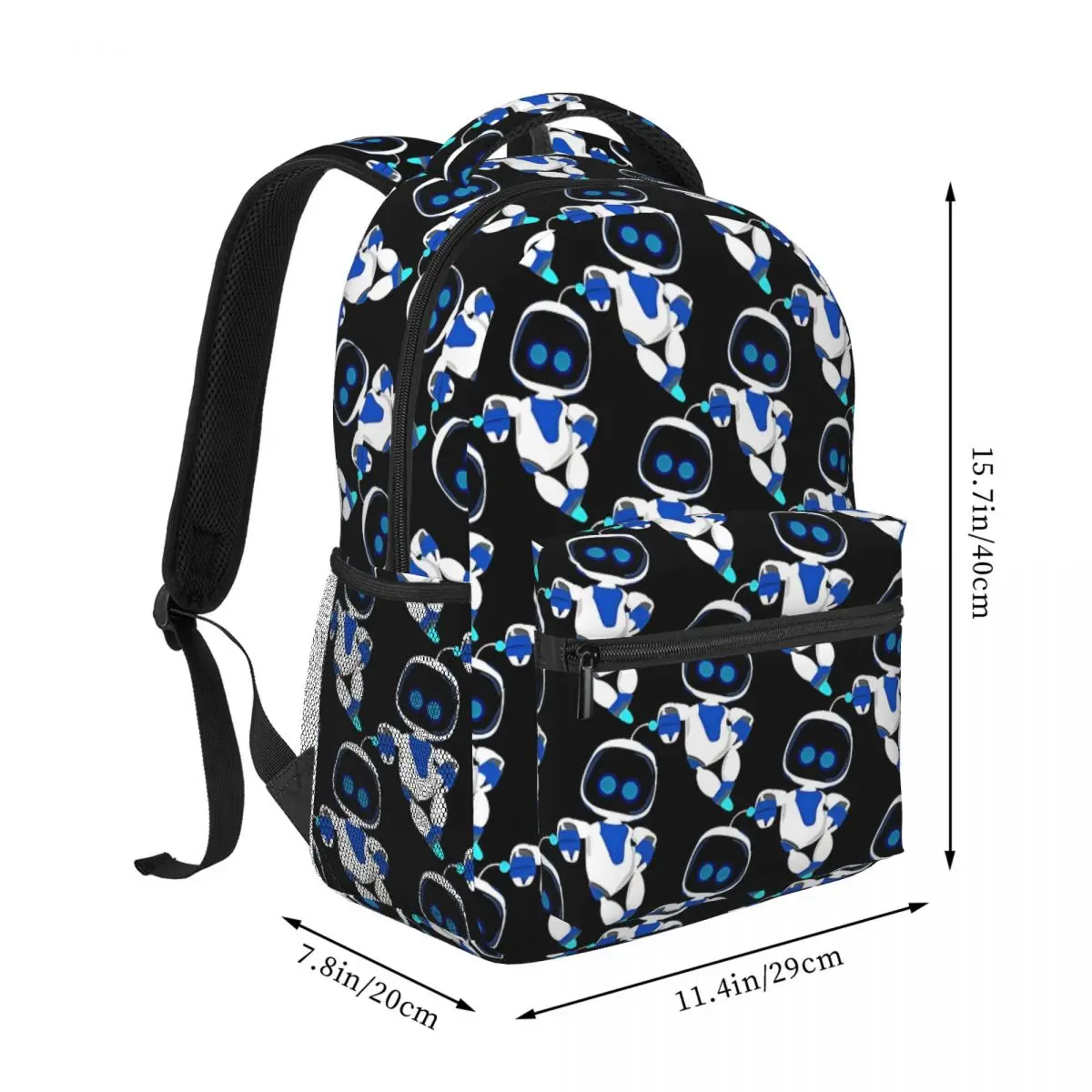 Astrobot Printed Lightweight Casual Schoolbag For School, Outdoor, Shopping, Office 16in