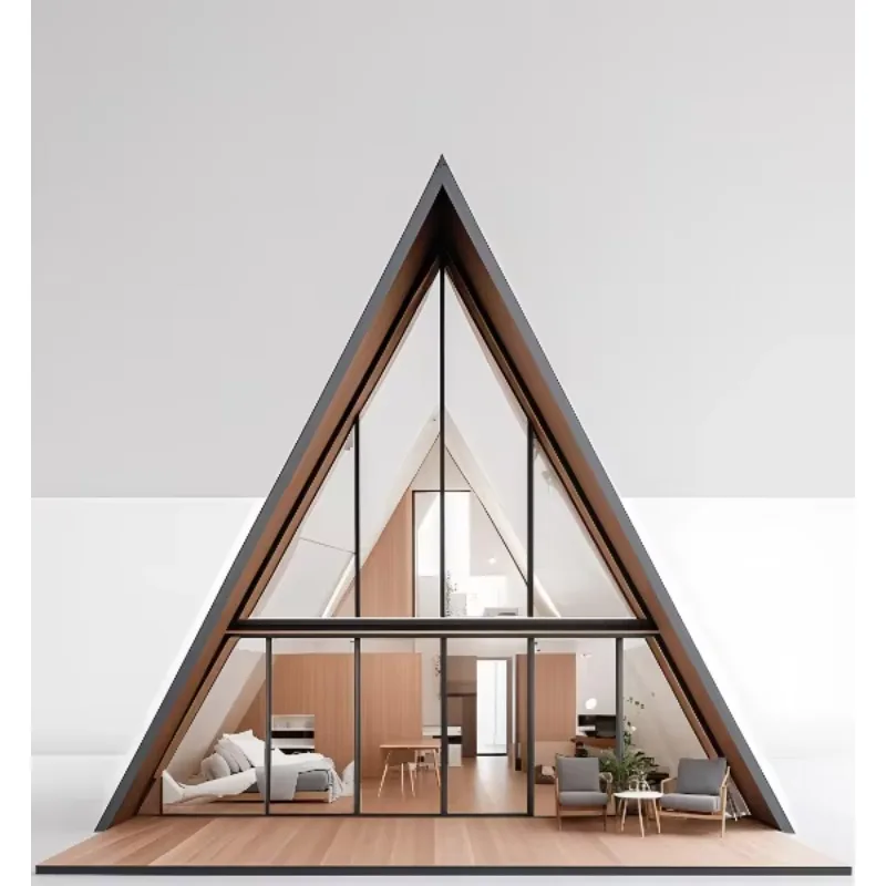 الفاخرة الصين الجاهزة الحاويات منزل الثلاثي سقف وحدات المقصورة المنازل الصغيرة حاوية سعر المنزل لأستراليا #6