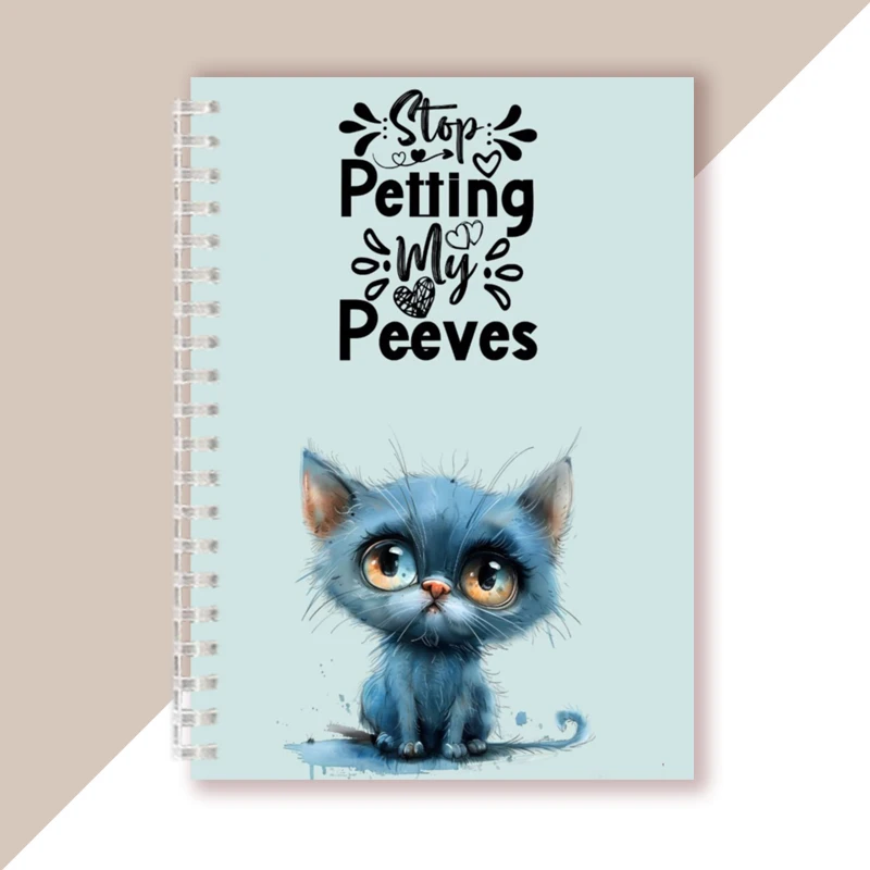 A5 Spiral Notebook Note Book With Cute Kawai Animal Cat Dog Writing Pad Diary Memo Journal For Office School Student Kids Gift