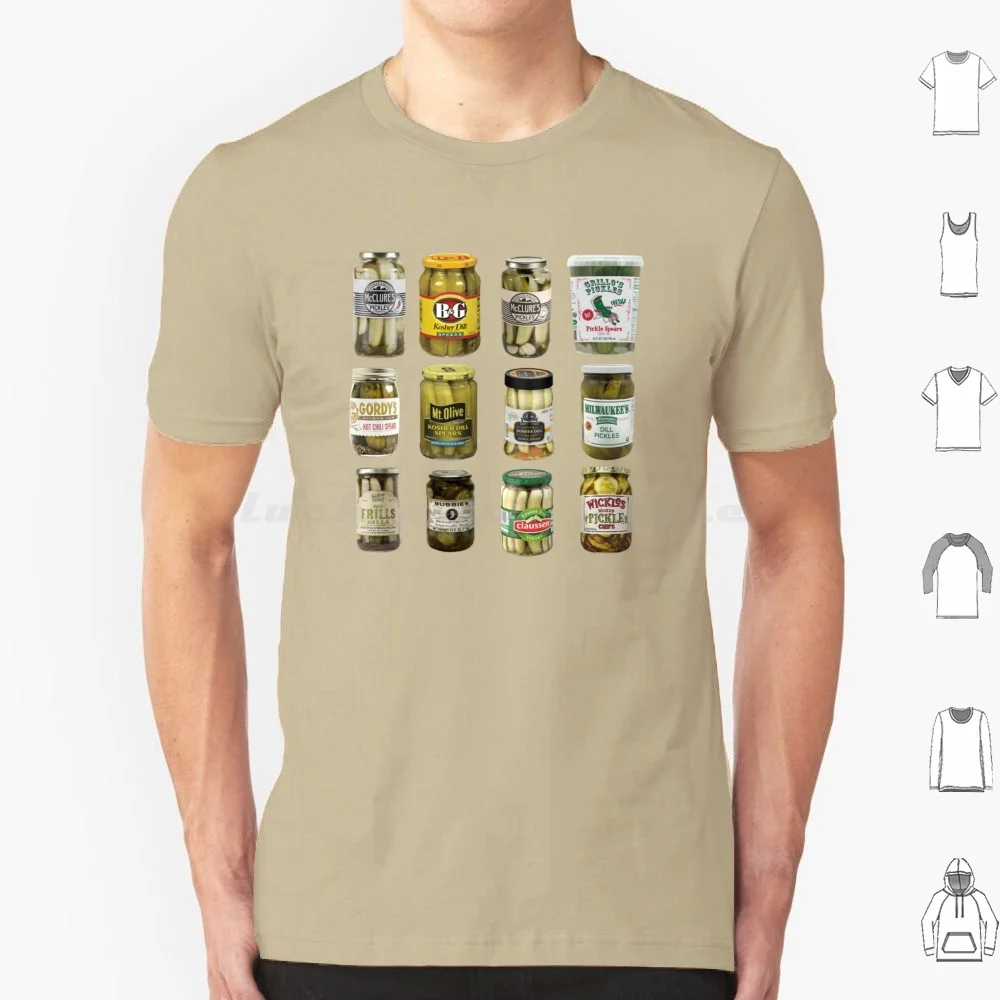Vintage Canned Pickles T Shirt Big Size 100% Cotton Vintage Canned Pickles Pickle Pickle Crewneck Pickle Lovers Canning Canning