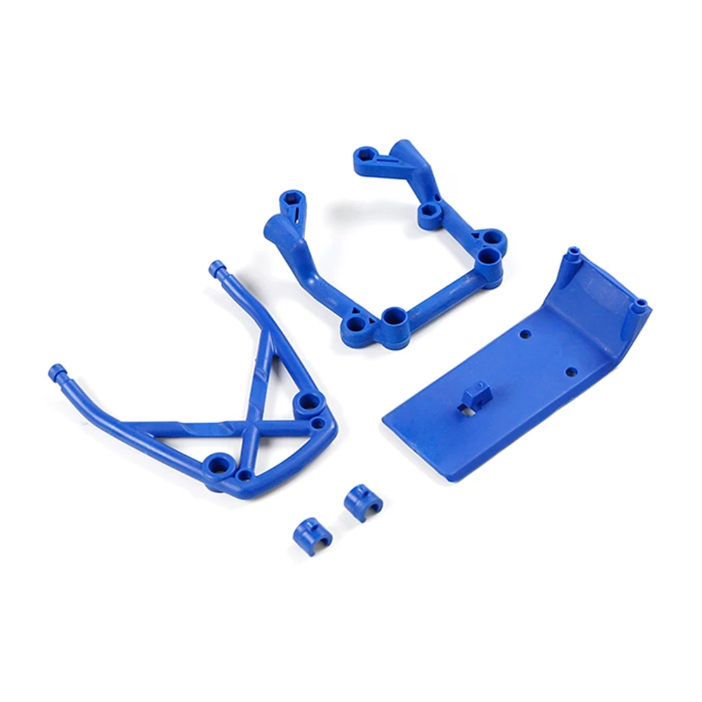 Hoge Sterkte Voor en Achter Ondersteuning Frame Kit voor 1/5 HPI ROVAN BAJA KM 5B ROFUN BAHA RC AUTO Speelgoed ONDERDELEN-Blauw