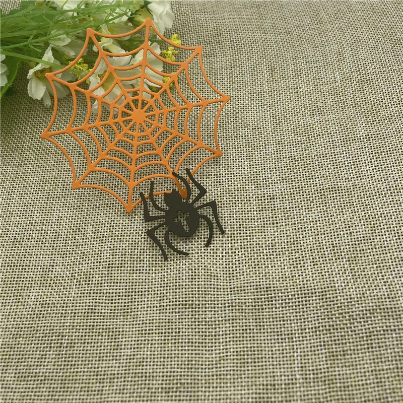 Halloween Spider Cobweb Metal stencil mold Cutting Dies decoration scrapbook die cut Album Paper Craft Embossing DIY Card Crafts