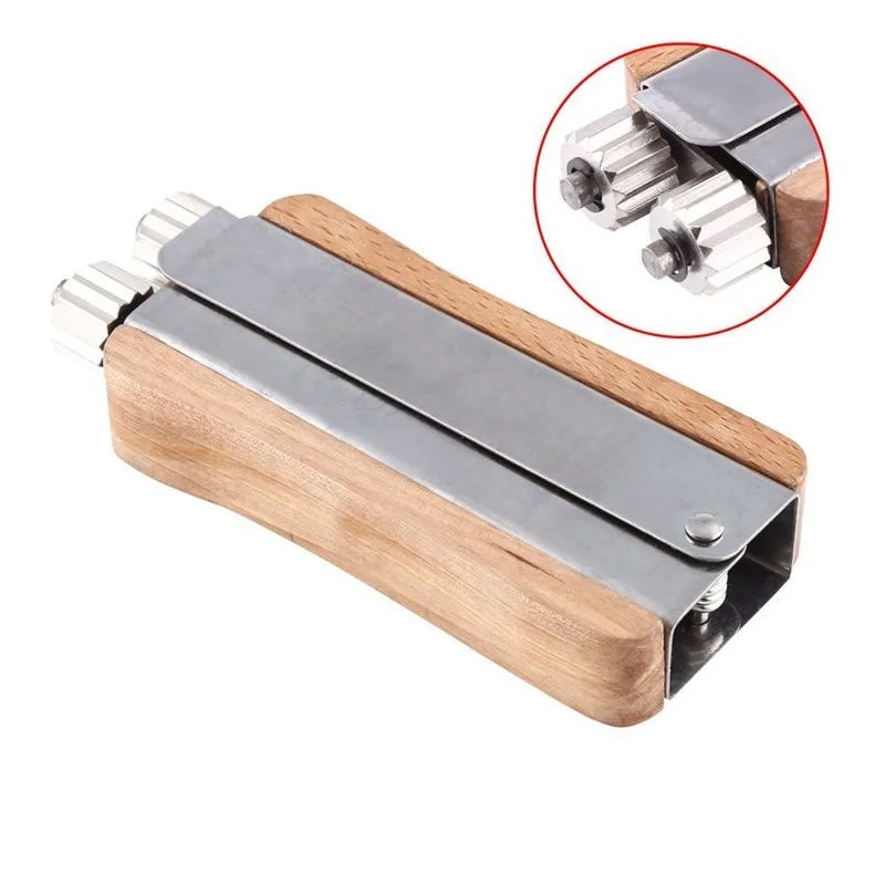 5pcs Wooden Handle Beehive Frame Wire Tightener Stainless Steel Beekeeping Wire Crimper Durable Bee Hive Tensioning Tool