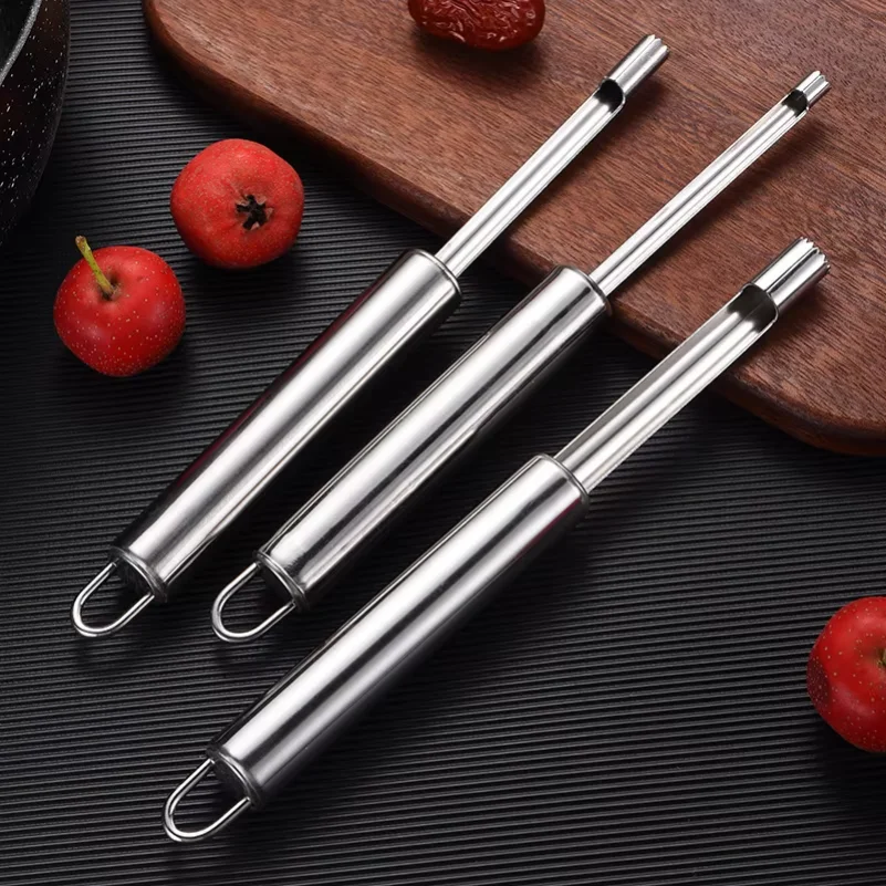 Stainless Steel Apple Corer Fruit Seed Core Remover Pear Apple Corer Seeder Slicer Knife Kitchen Gadget Fruit Vegetable Tool