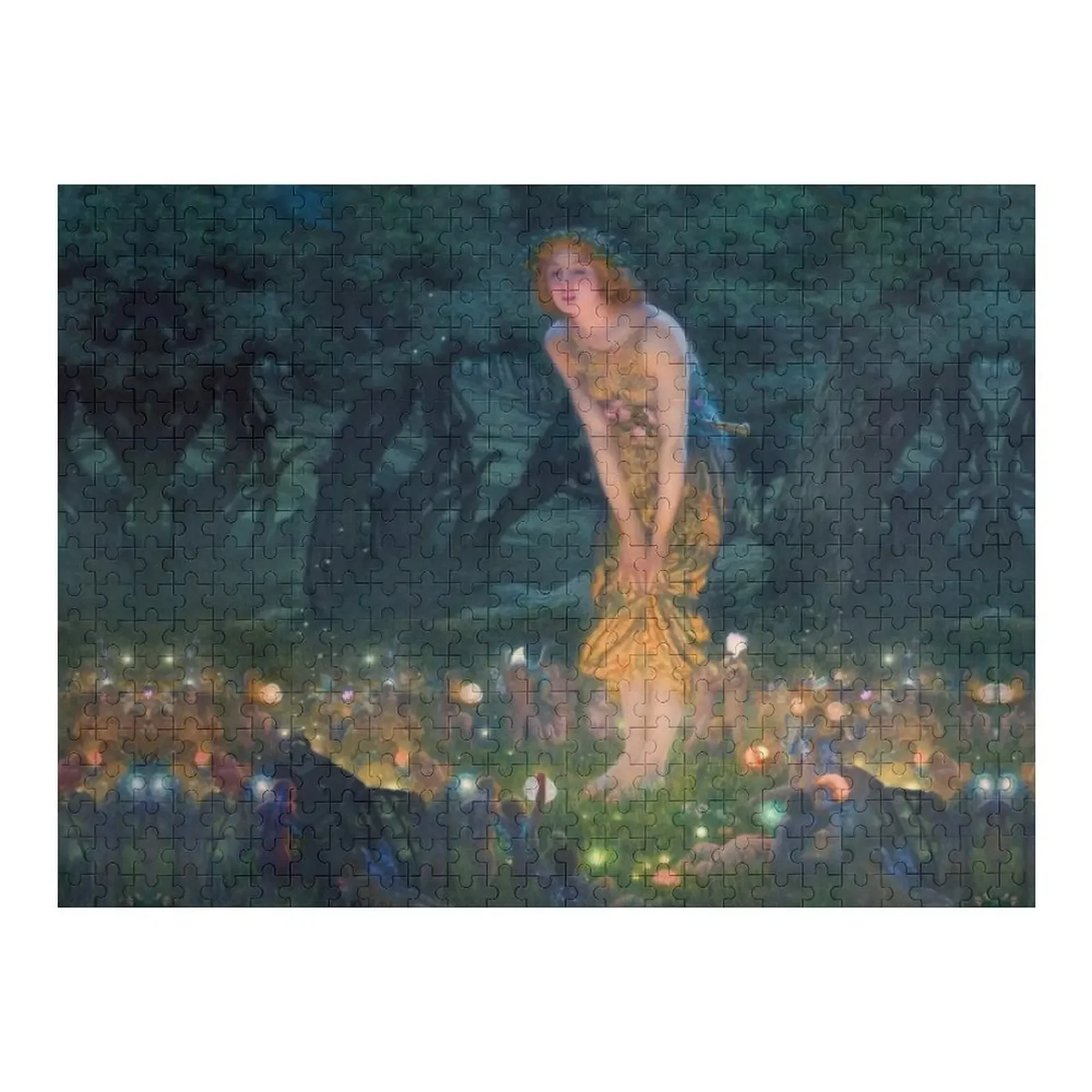 

Midsummer Eve by Edward Robert Hughes Jigsaw Puzzle Anime Customized Gifts For Kids Puzzle