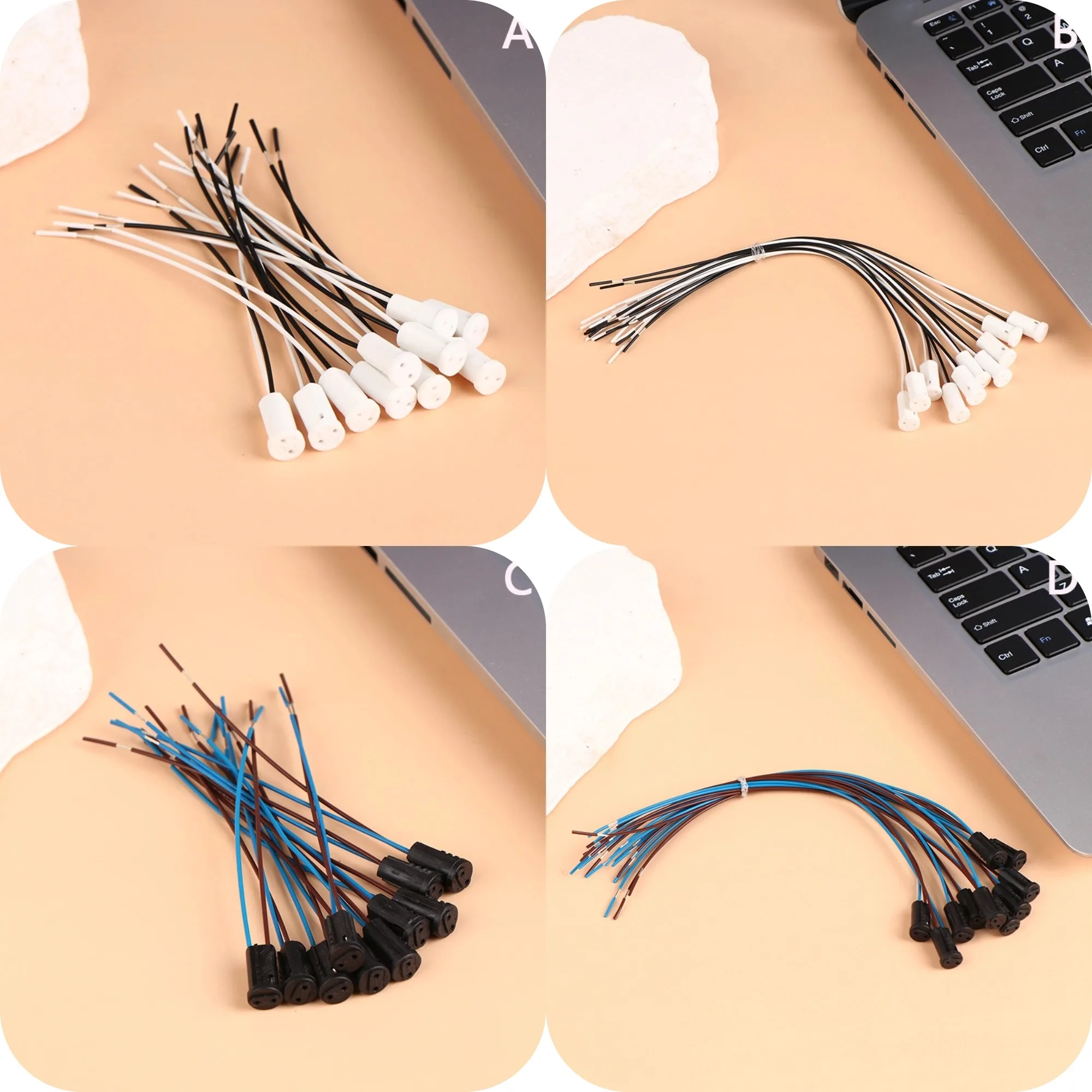 

10Pieces G4 Lamp Socket Wire Adapter With 10cm/20cm Wire G4 Lamp Holders For LED Crystal Heads Light Bulb Halogen Lamp