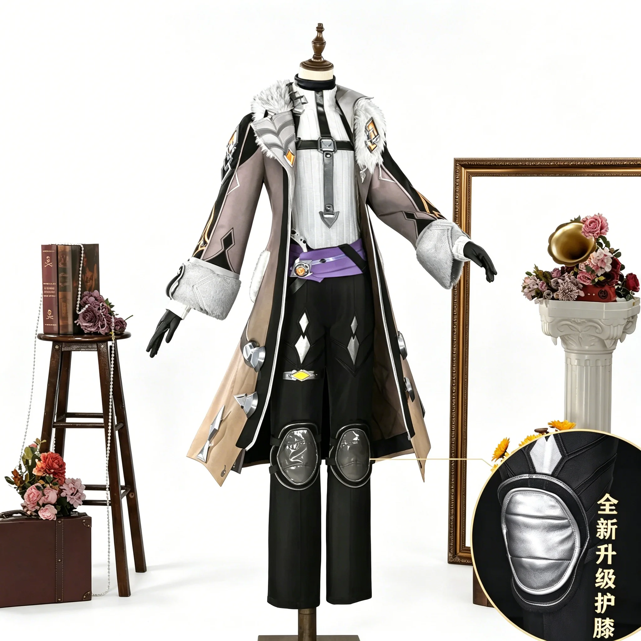 

Genshin Impact Illuga Cosplay Costume Full Set Anime Game for Women Halloween Comic Con Role Play Outfit