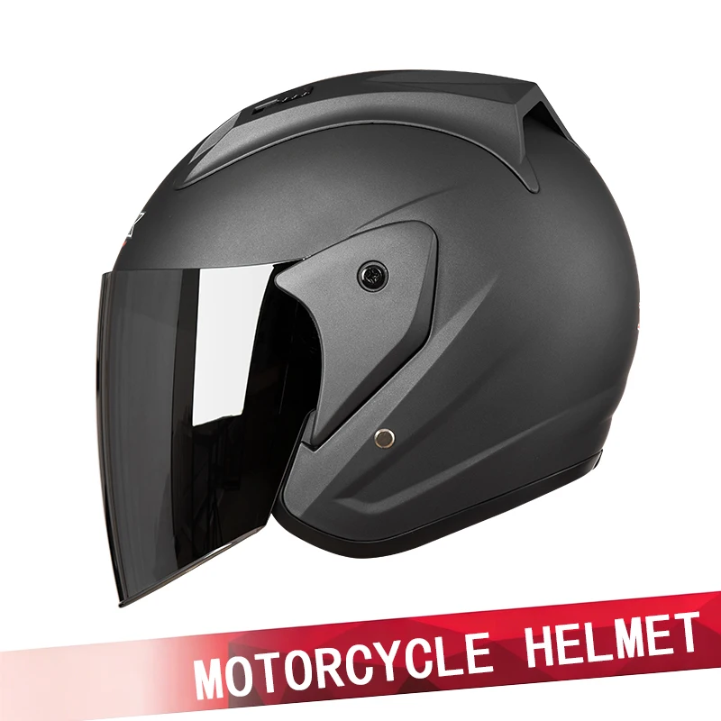 Retro cruise motorcycle helmet for men and women three-quarters and a half helmet sunscreen breathable four-season universal rid