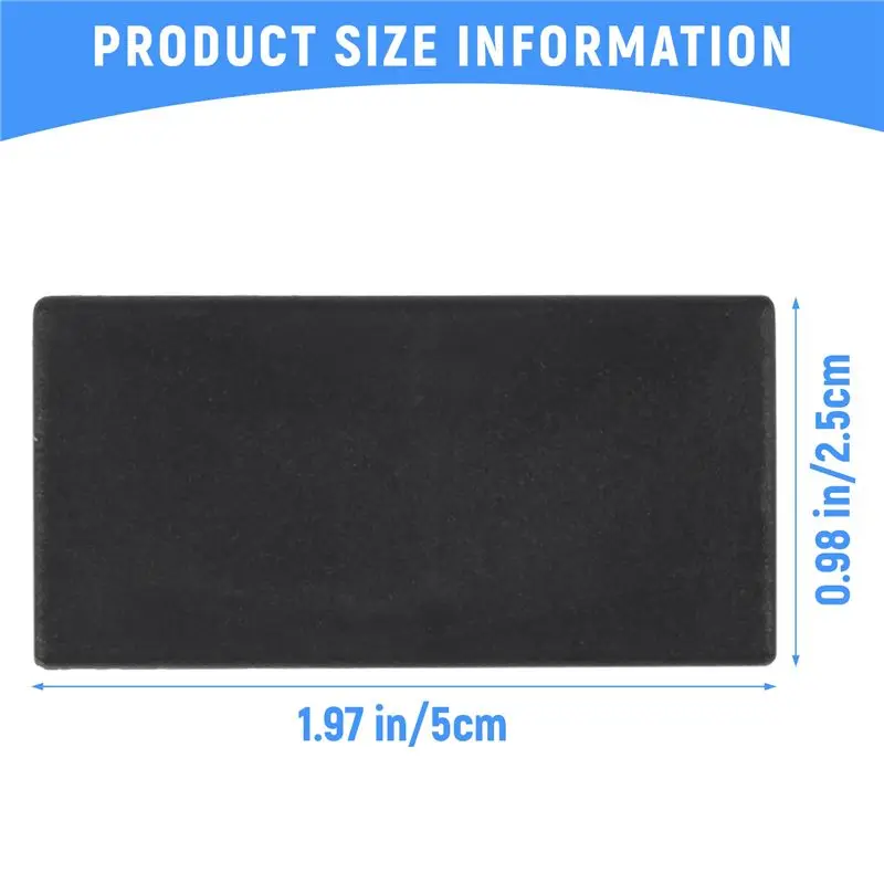 A56P-Plastic Rectangle Tube Inserts End Blanking Cap 25X50mm 10 Pcs Black image 6