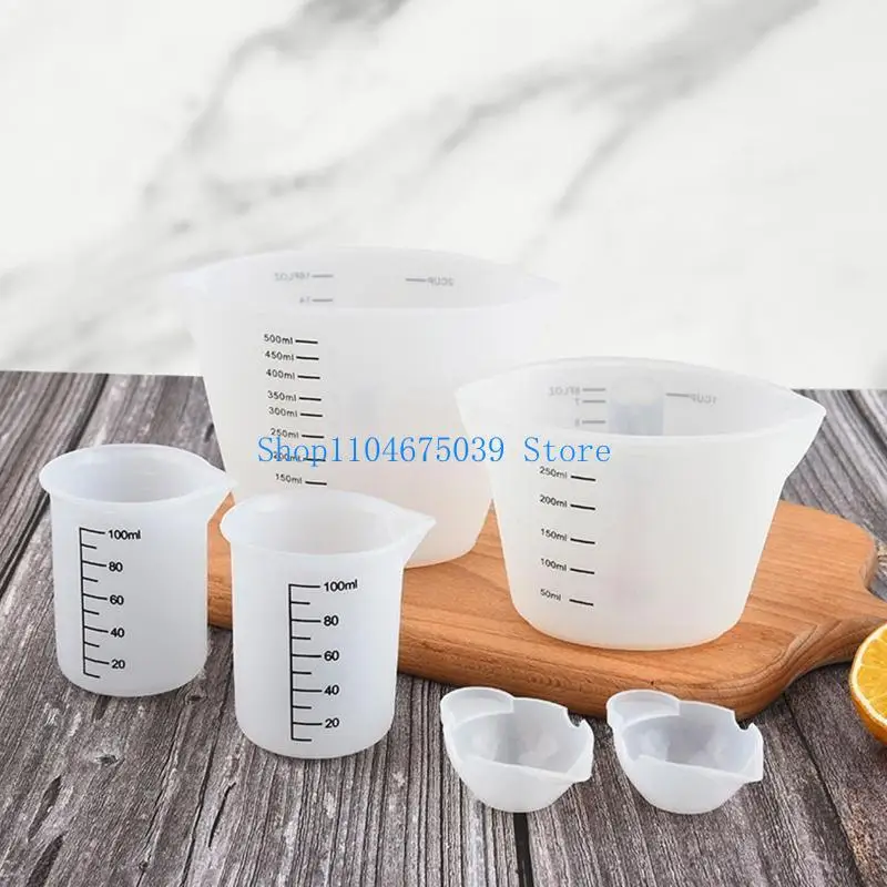 5ASD 6 PCS CASE CUPS CUPS بما في ذلك خلط السيليكون أكواب تصبغ أكواب لالتقاط الإبوكسي الفنون الحرف اليدوية DIY #4