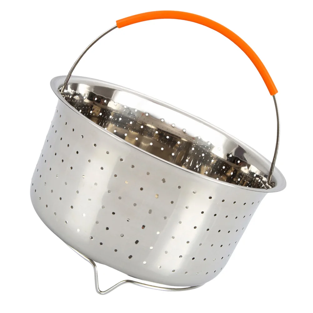 

Stainless Steel Steamer Basket 21.5X12.5Cm Multi-Function Steam Rack For Rice Cooker Pressure Cooker Corrosion Resistant