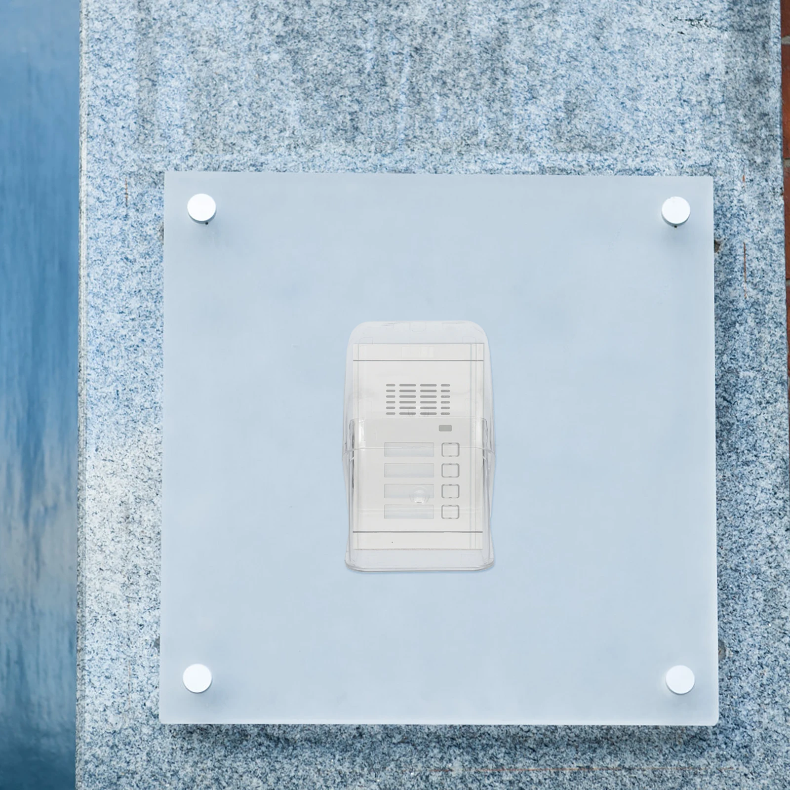 

Waterproof Access Control Box Door Weather Shield Clear Doorbell Cover for Home Rain Entry Apartment