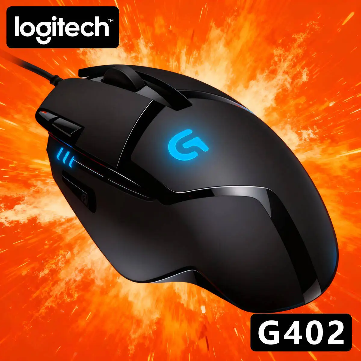 

Проводная мышь Logitech G402, киберспортивная игра, посвященная редактируемым макрокомпьютером, настольным ноутбуком, ест курицы CSGO