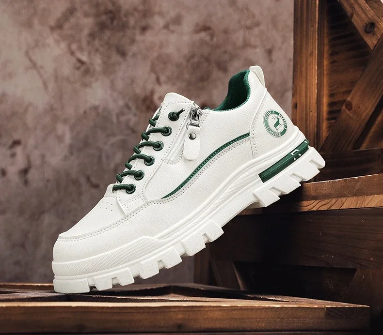 Lässige Sport-Outdoor-Wanderschuhe Trendige Mode-Streetwear Bequeme Herren-Board-Schuhe mit Dicker Sohle – Detail 7