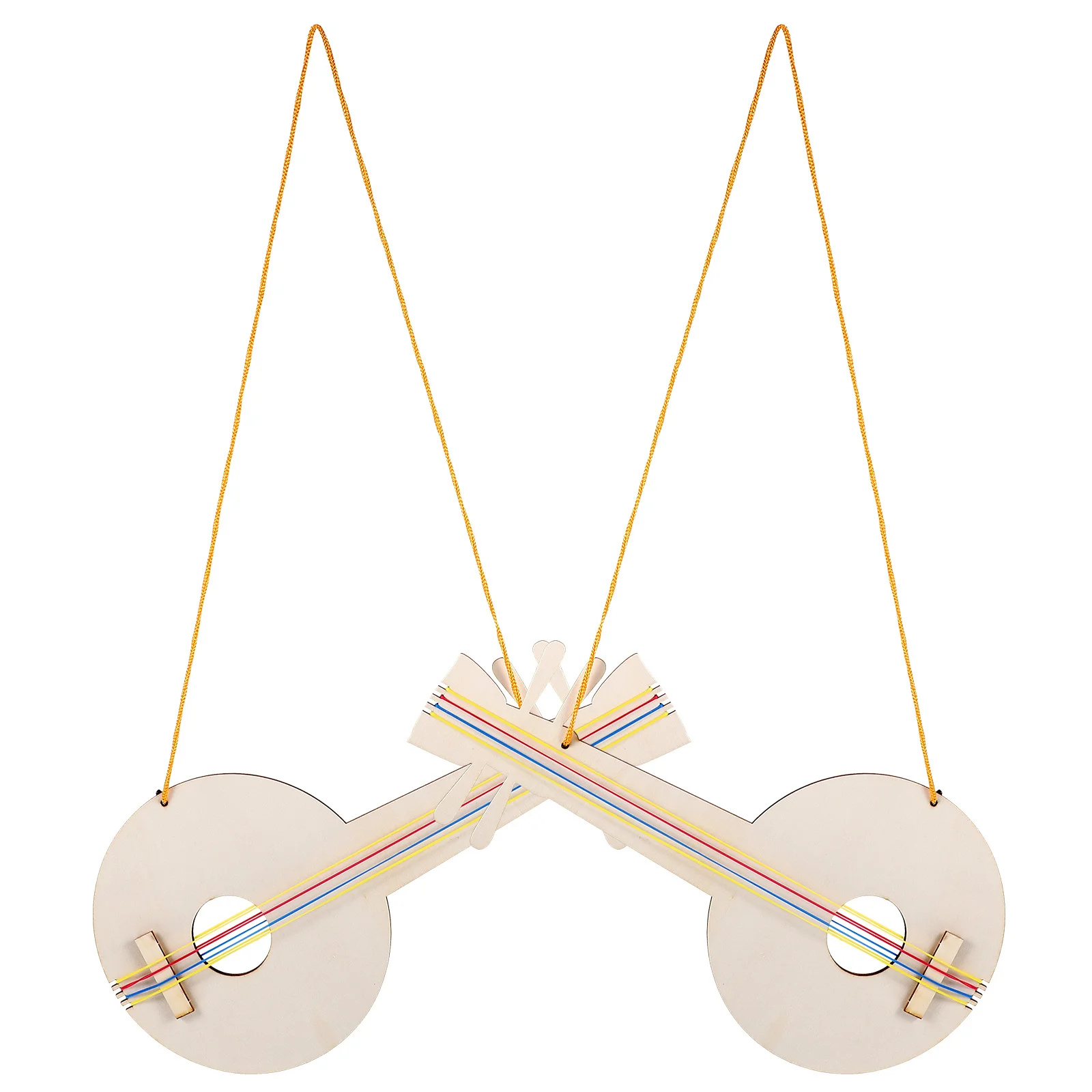 2 قطعة جيتار خشبي DIY لوحة خشبية غير مكتملة حرفية للأطفال مرسومة يدويًا عمل فني إبداعي ديكور دهان داي لعبة جيتار خشبية