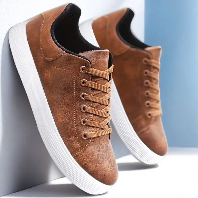 

2026 Men's Trendy White Board Shoes, Casual Sports Shoes, Fashionable and Versatile Casual Shoes