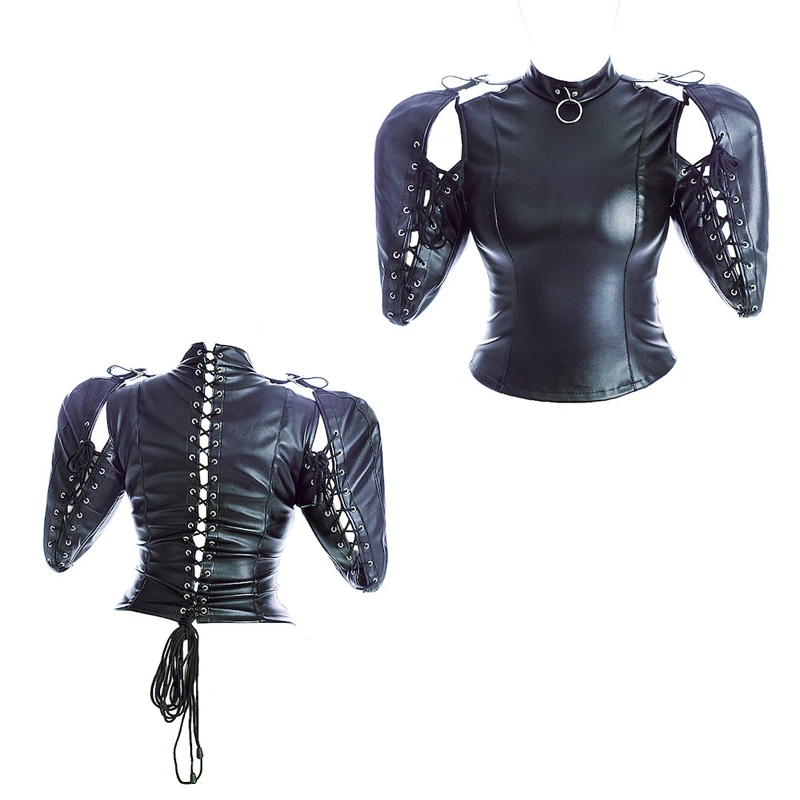 BDSM Arm Binder Bondage,Removable Arm Sleeve,Leather Double ArmBinder Restraint Straitjacket,Sex Slave Binding Sex Toy For Women