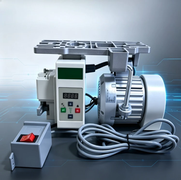 220V Industrial Sewing Machine Servo Motor 550W750W Flat Bed Hanging Energy Saving Brushless Adjustable Speed Clutch Replacement