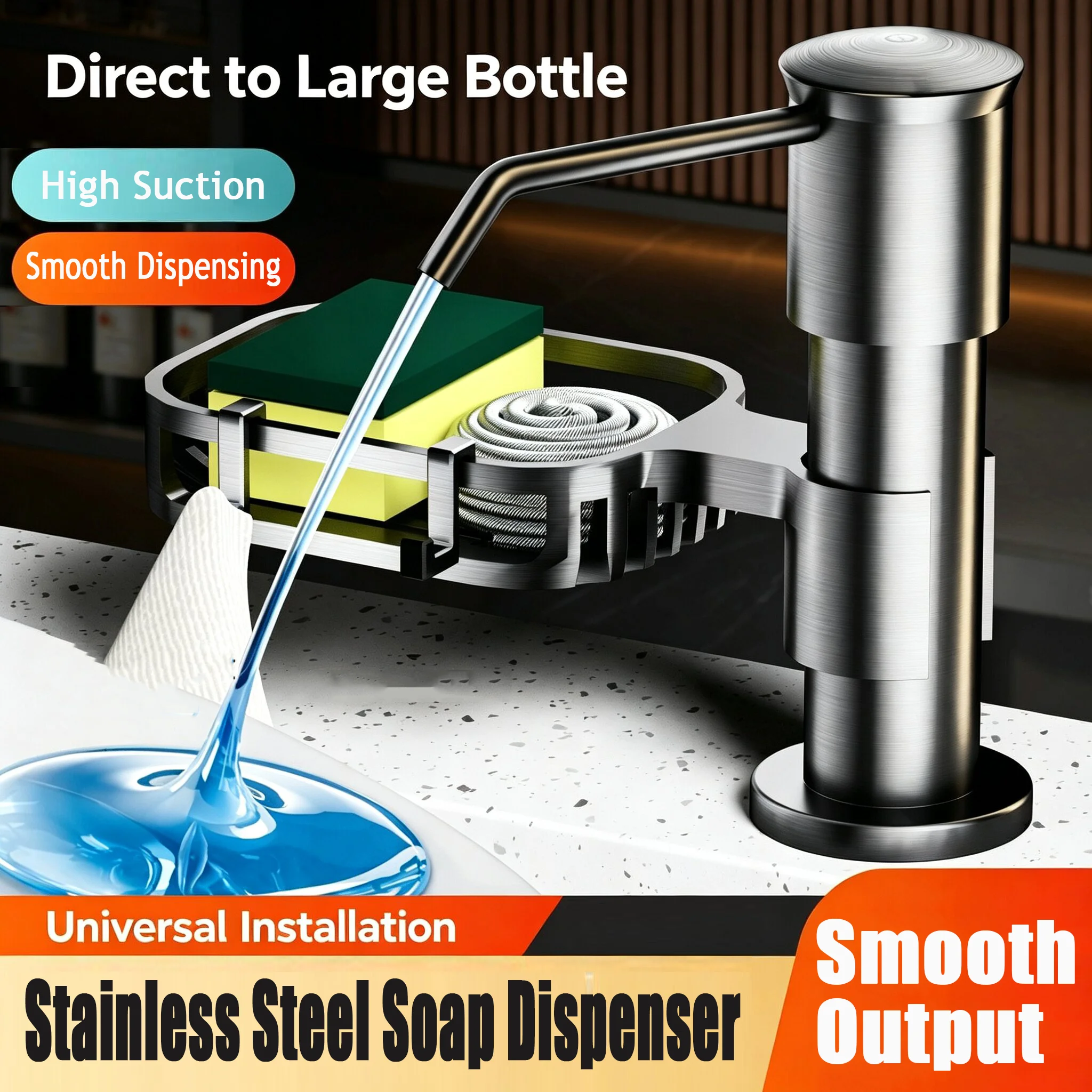 1PC Soap Dispenser Extension Tube Kit with Extention Tube Kitchen Sink Liquid Soap Dispenser Lotion Detergent Hand Press Pumps