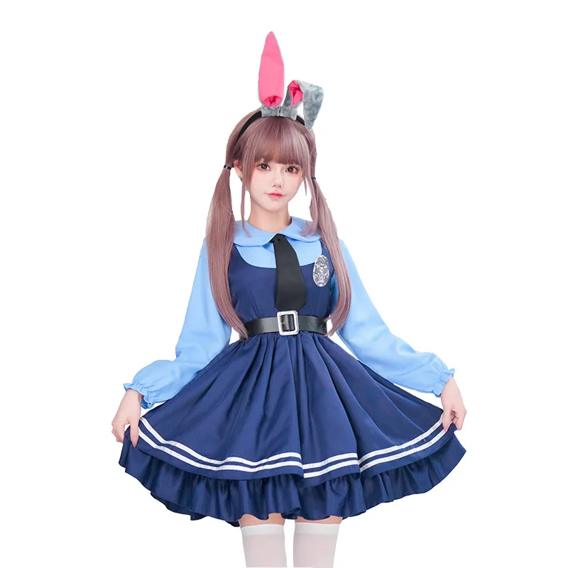 Kostum Cosplay Dewasa 2025 untuk Pertunjukan Panggung Cosplay Halloween Menampilkan Gaun Anak Perempuan Berlengan Pendek dan Panjang