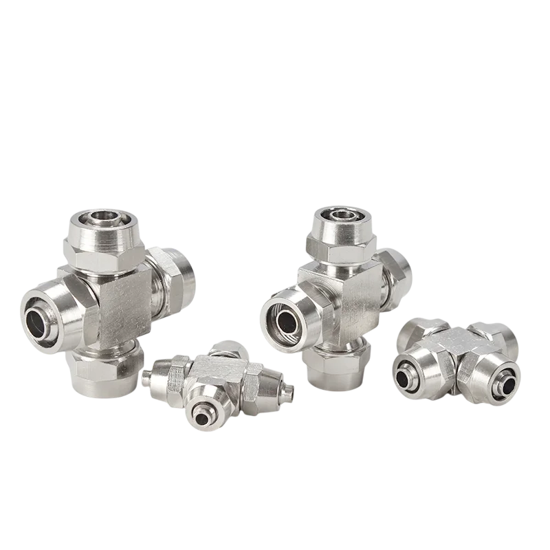 معدن النيكل تصفيح تركيب هوائي PU PE PY PV PM PZA موصل سريع أنبوب الهواء تركيبات سريعة دفع المياه في اقتران خرطوم #6