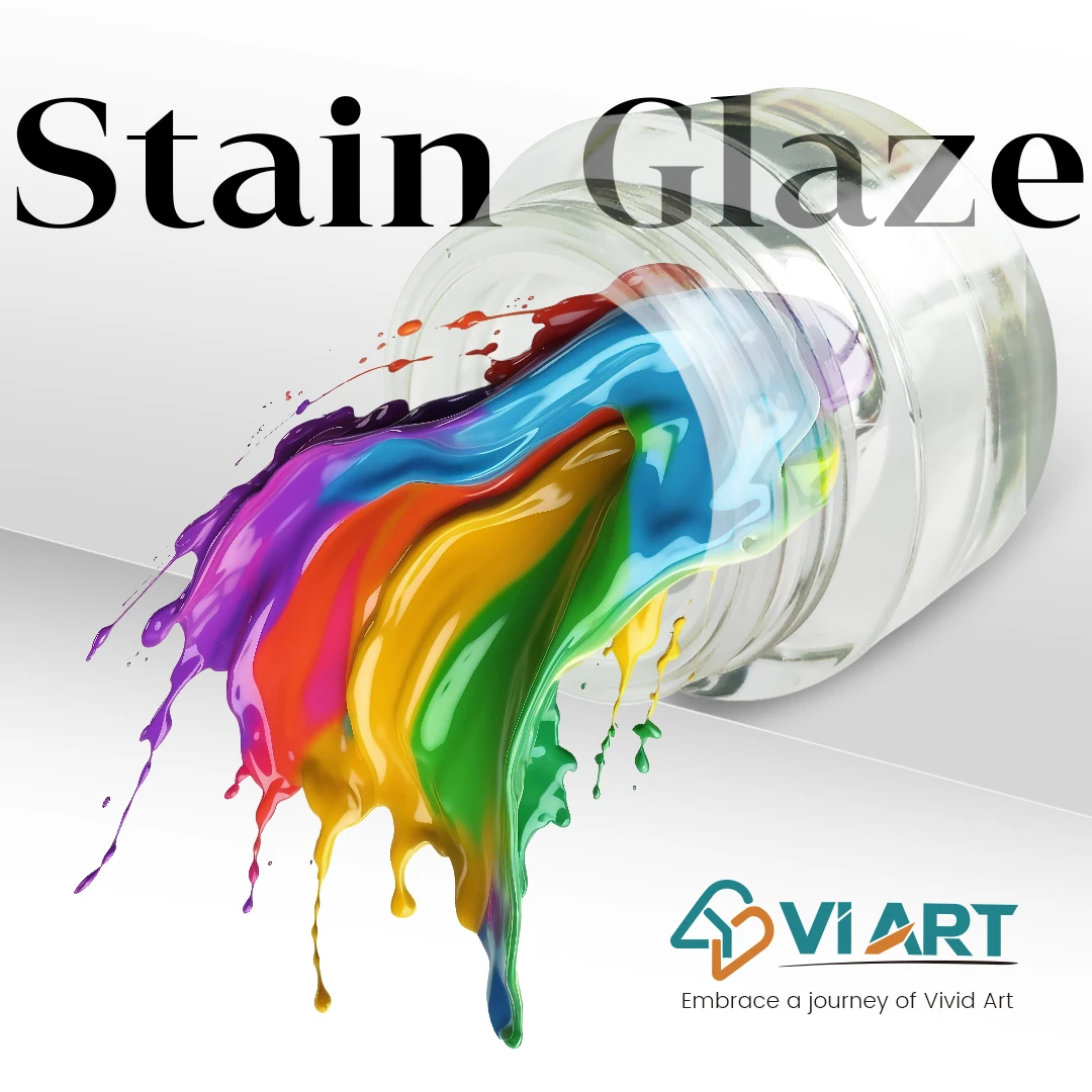 Yilink Updated Fluorescent Stain Glazing Paste 5g Per Bottle 18 Colors 1 Dilutingliquid 25 ML Per Bottle