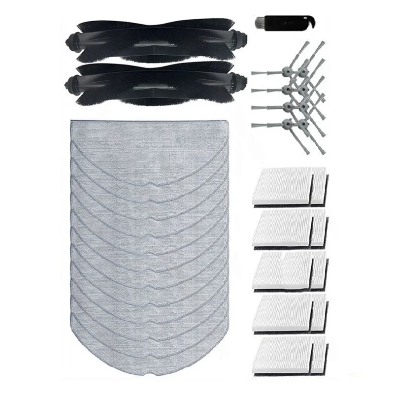 

B08B-Main Side Brush Hepa Filter Mop Cloth Dust Bag For Eufy G50 Hybrid, L60 Hybrid/L60 Hybrid SES Replacement Parts Accessory