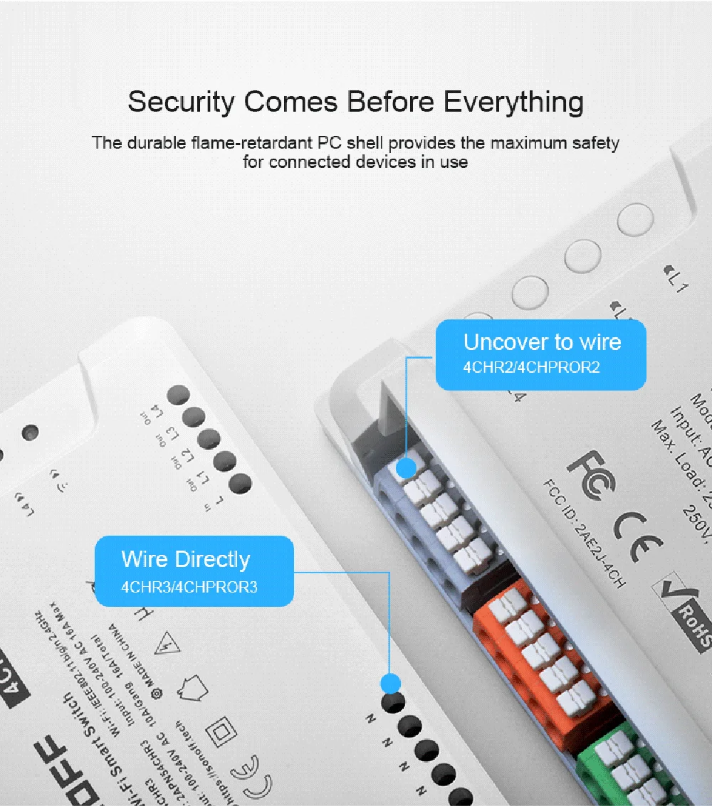 SONOFF 4CHR3 / 4CHPROR3 4-kanals Wi-Fi Smart Switch