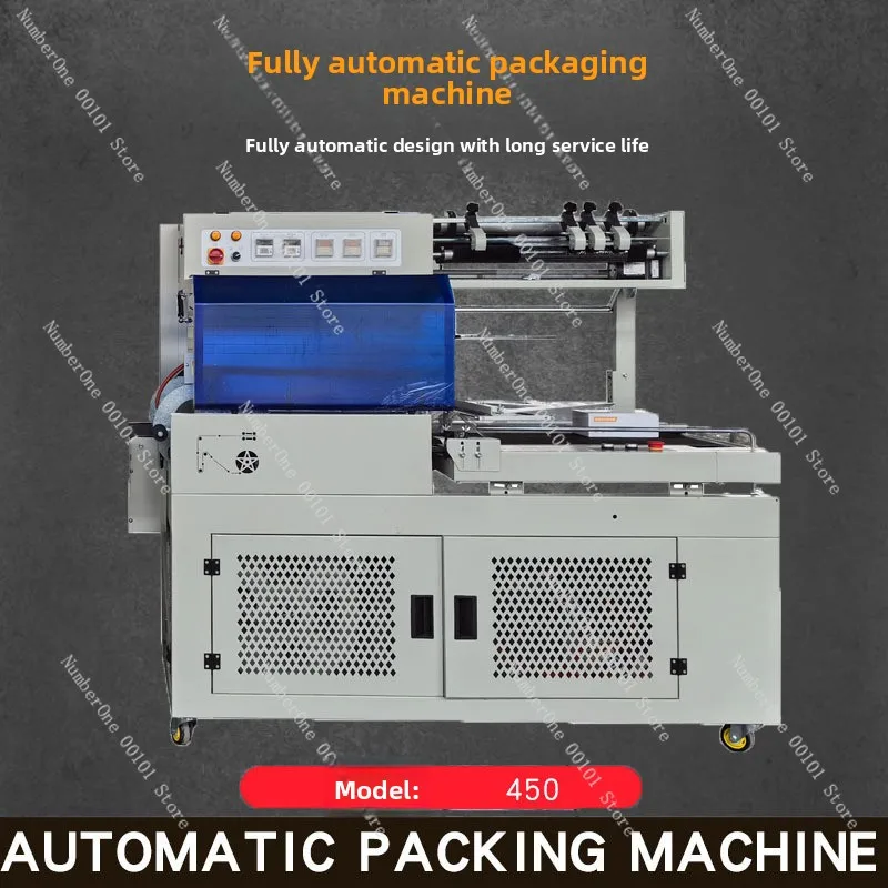 Plastic sealing machine, POF film sealing and cutting heat shrink packaging machine, fully automatic heat plastic sealing machin