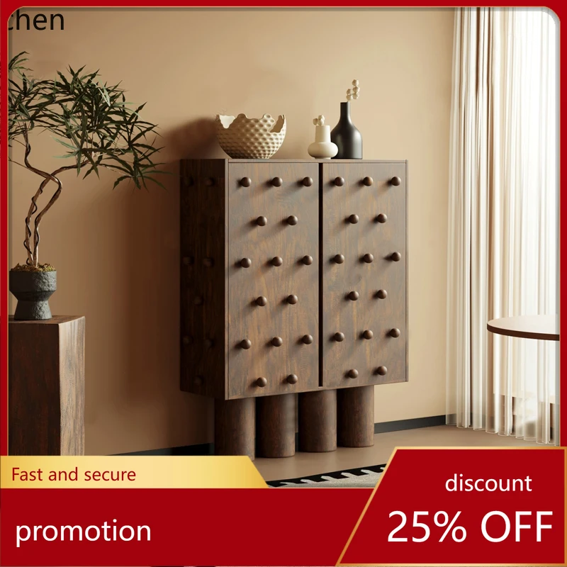 

HXL new side cabinet original abstract chest cabinet art paint engraving cupboard entrance shoe cabinet