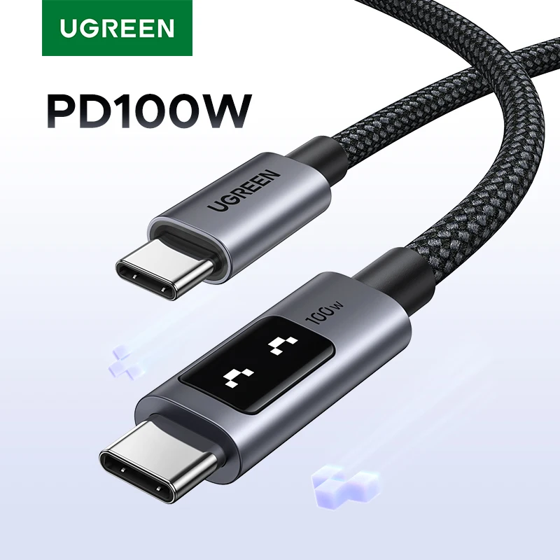 UGREEN UNO PD100W Fast Charge USB C Cable for iPhone 16 15 Type C to Type C Data Cord for Samsung Xiaomi Fast Chaging Cables