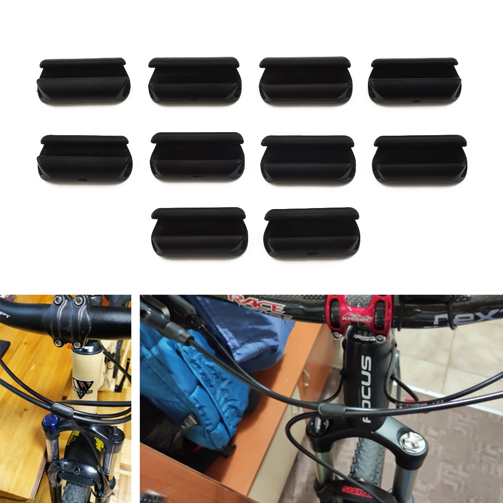 

10pcs Disc Brake Cable Base Clips Mountain Bike Hydraulic Disc Brake Shift Cable Guide Hose Frame Fixture 4mm Bike Parts