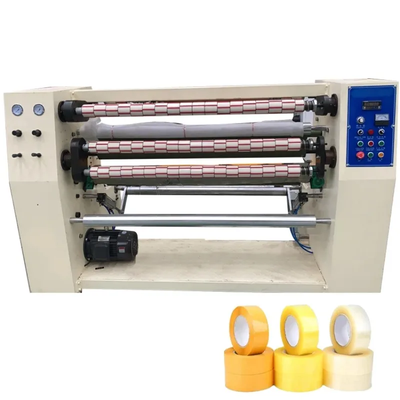 High Speed Carton Scotch Tape Making Machine Bopp Packing Sealing Tape Slitting Machine Cello Tape Roll Slitter