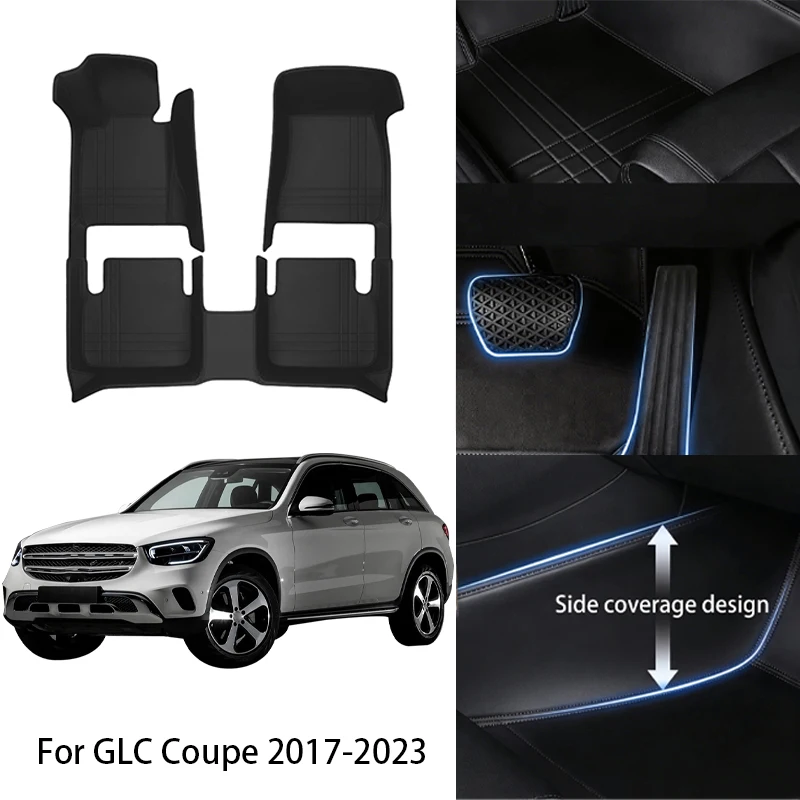 

Комплект автомобильных ковриков из искусственной кожи на заказ для Mercedes GLC Coupe GLE (5 мест) SL 2013, 2019, 2025 – Полный комплект аксессуаров для салона авто