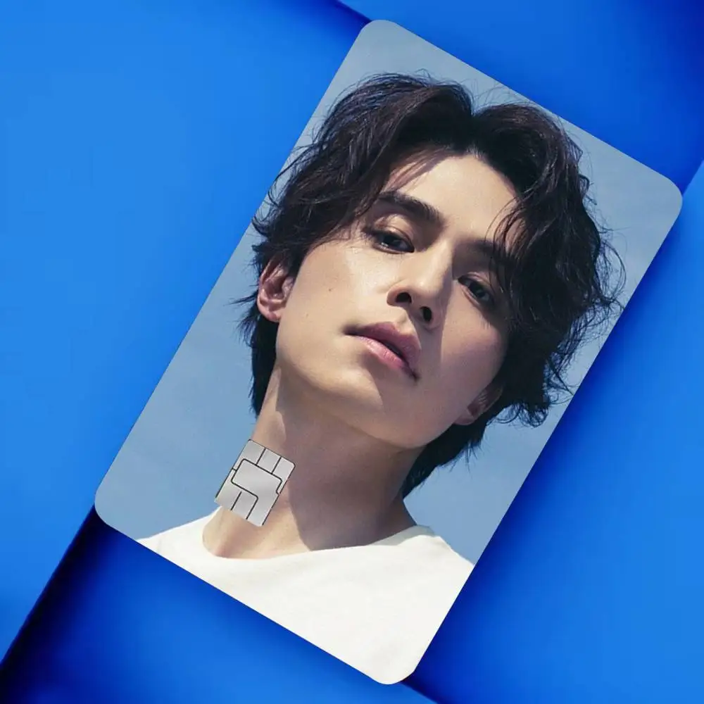 Actor Lee Dong Wook 4pcs 1Set Laser Holographic Sticker Skin Cover for Credit Bank Debit Card