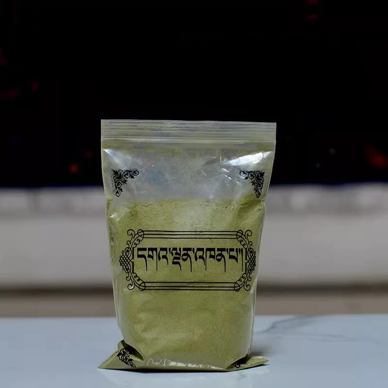 200g tibetano Gandan vainilla Kangba hierba incienso en polvo purificación de aire interior y adoración del templo Buda suministros religiosos