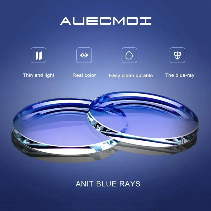 AUECMOI Vintage Acetate Half Frame Eyeglasses Men Myopia Prescription Glasses Man Tom Hardy Eyewear Optical view 5