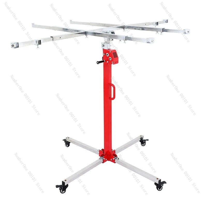 Hand-cranked gypsum board lifting lamp lift mobile small ceiling punching