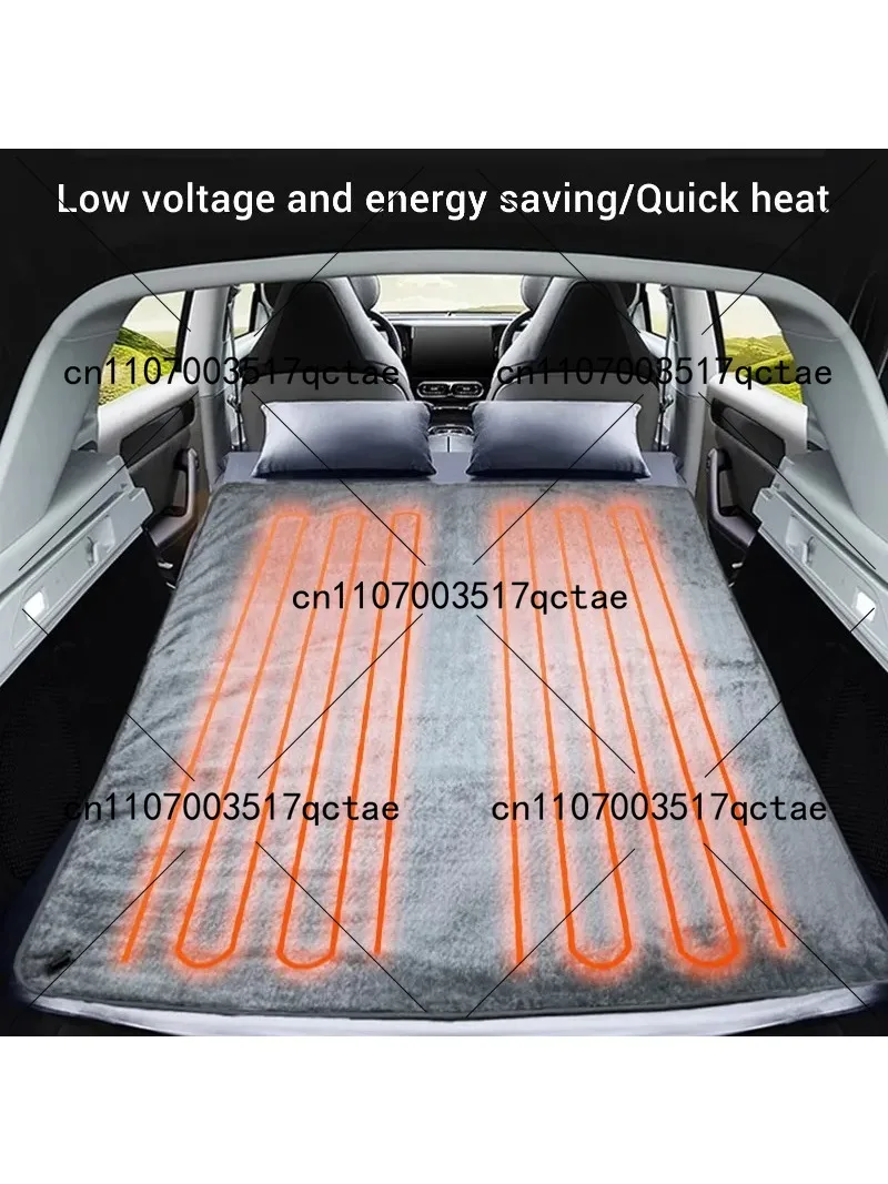 12V 48W Car Heating Blanket Soft Flannel Fast Warm Breathable Electric Blanket for Camping 100x75cm