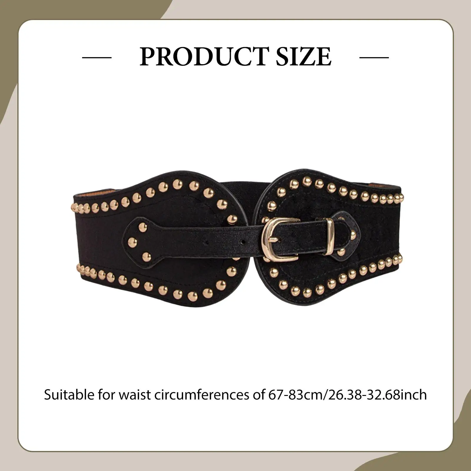 حزام خصر عريض قابل للتعديل، حزام خصر مريح وأنيق لرحلات الجينز