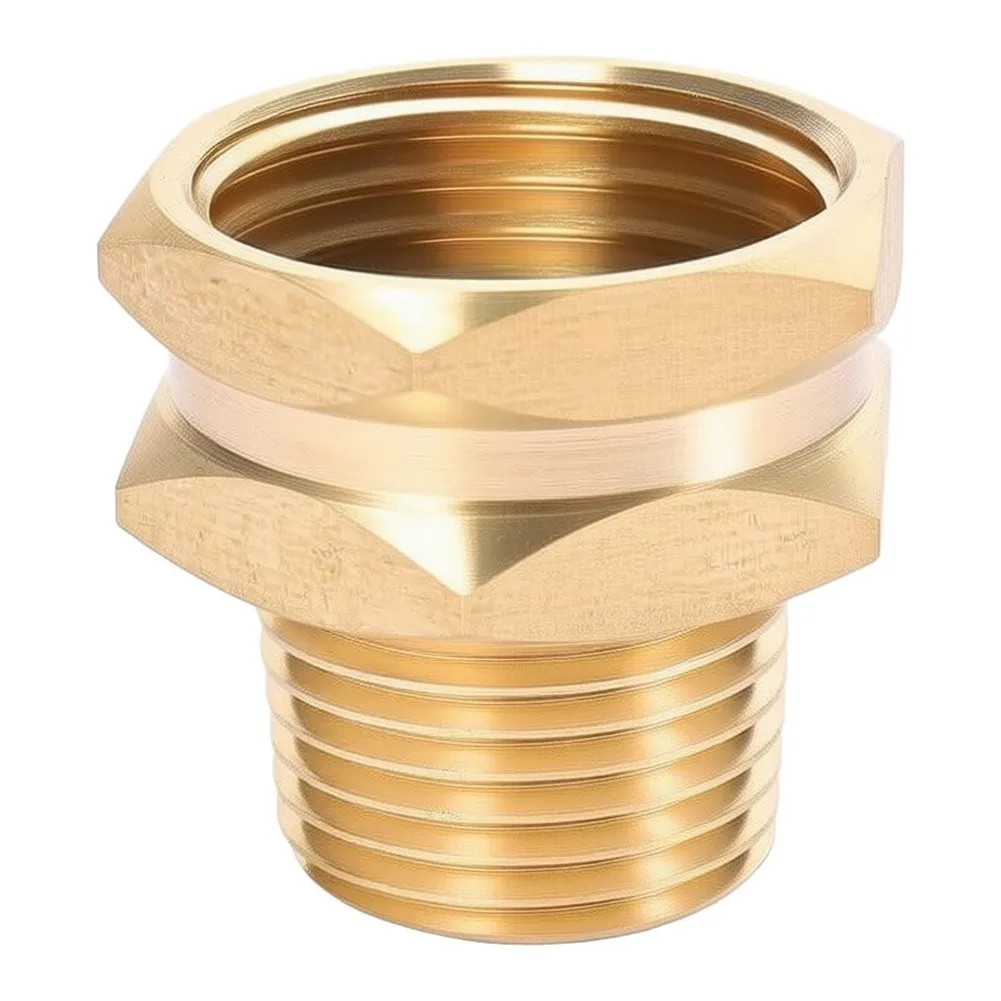 Female To Male Fitting Brass Hose Connector Robust Brass Material Precision Engineered Threads Steady Water Flow