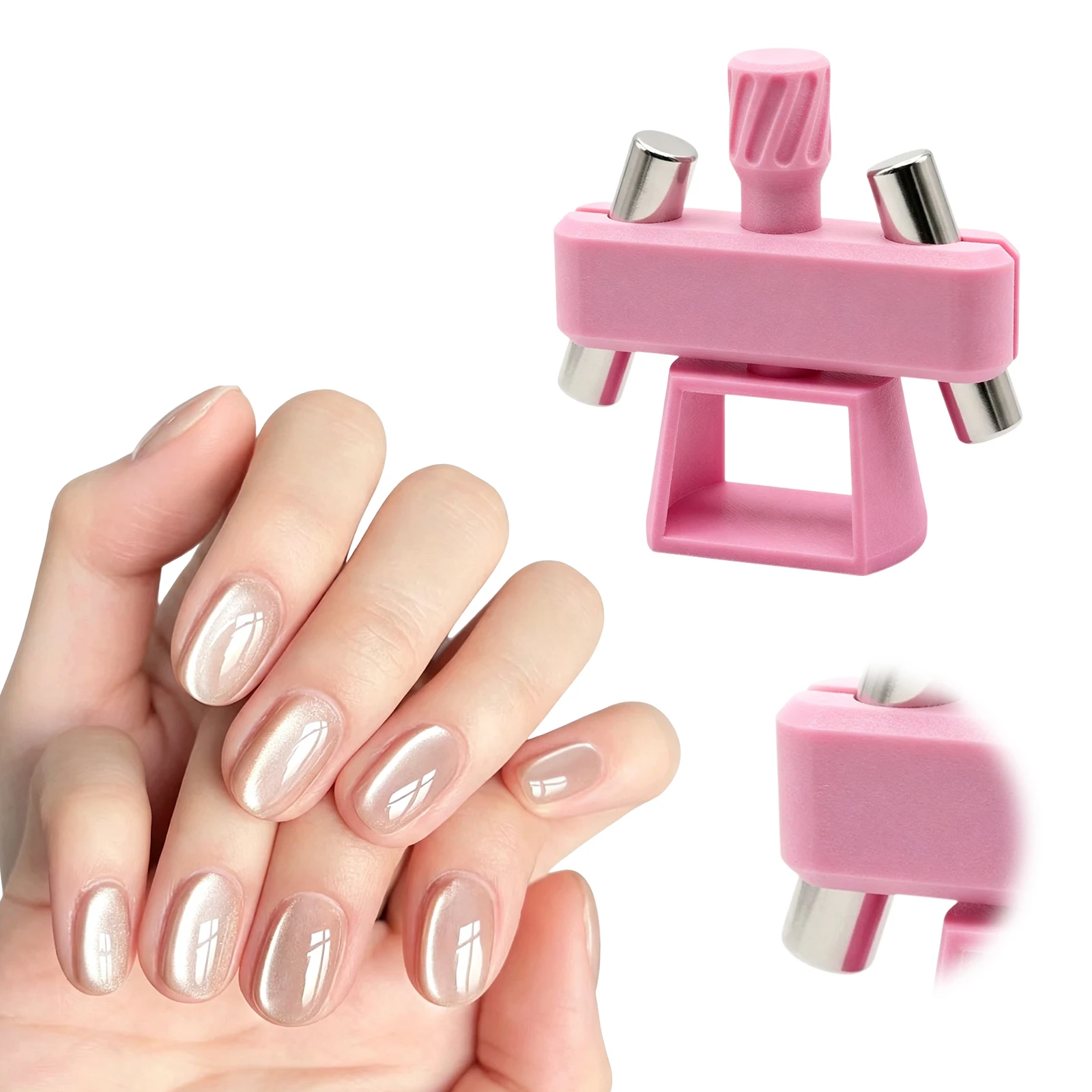 360 Rotating Glass Bead Cat Eye Nail Magnet Tool Strong Magnetic Gel Polish Nail Art Effect for Beginners